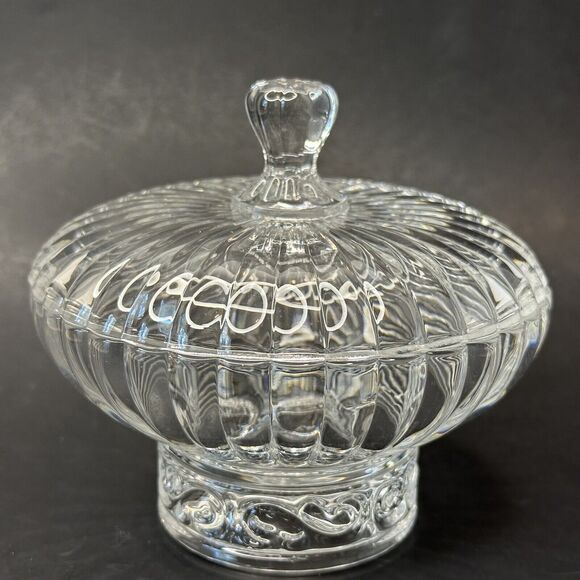 Cristal D'Arques Carrousel 4 1/2" Candy Dish 24% Genuine Lead Crystal Paris - Picture 11 of 16